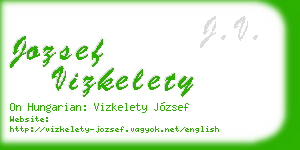 jozsef vizkelety business card