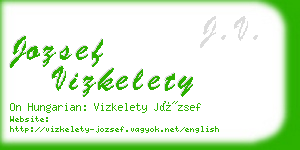 jozsef vizkelety business card